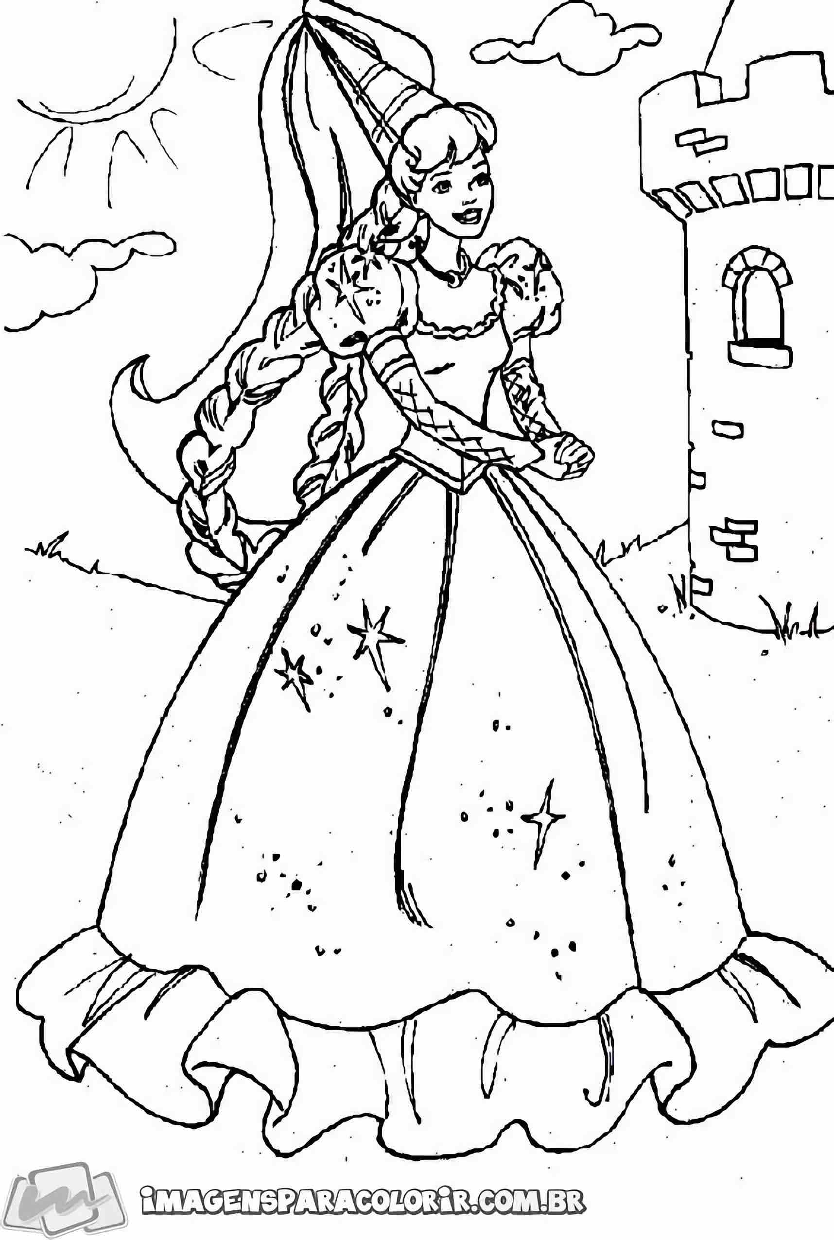 150 Desenhos da Barbie para Colorir e Imprimir