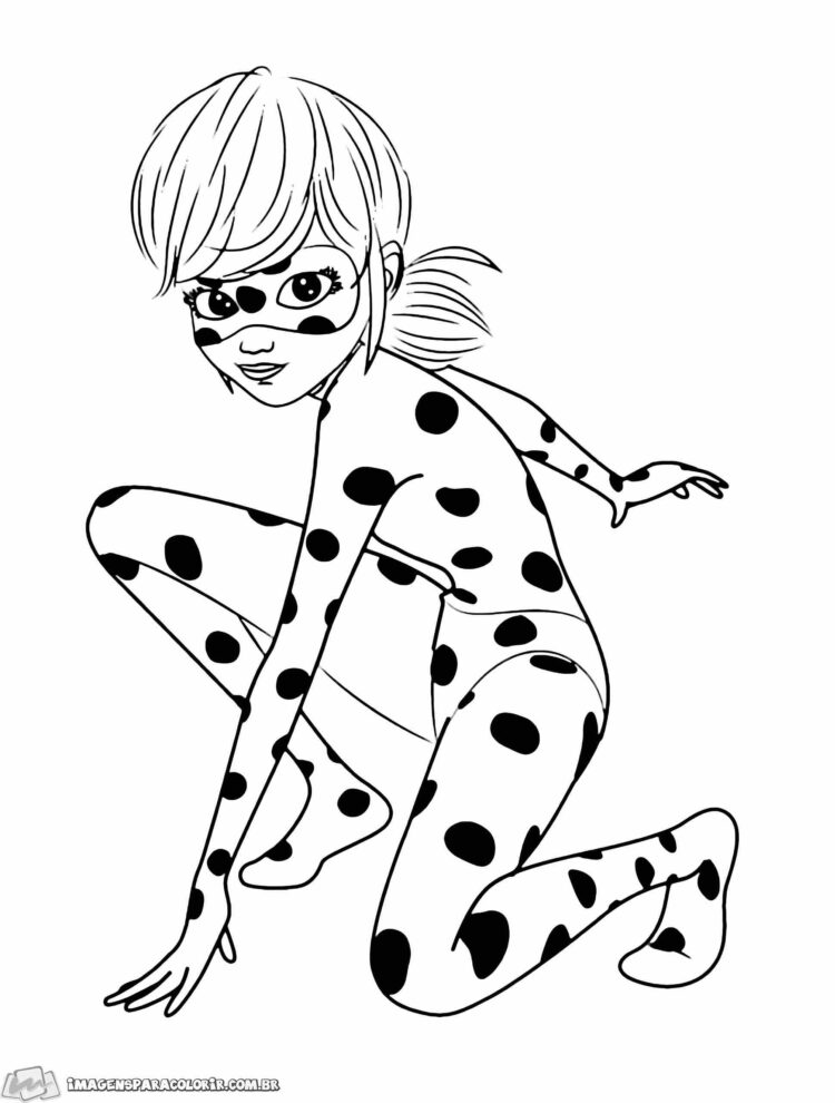Desenhos da Ladybug para Colorir e Imprimir - Aprender a Desenhar