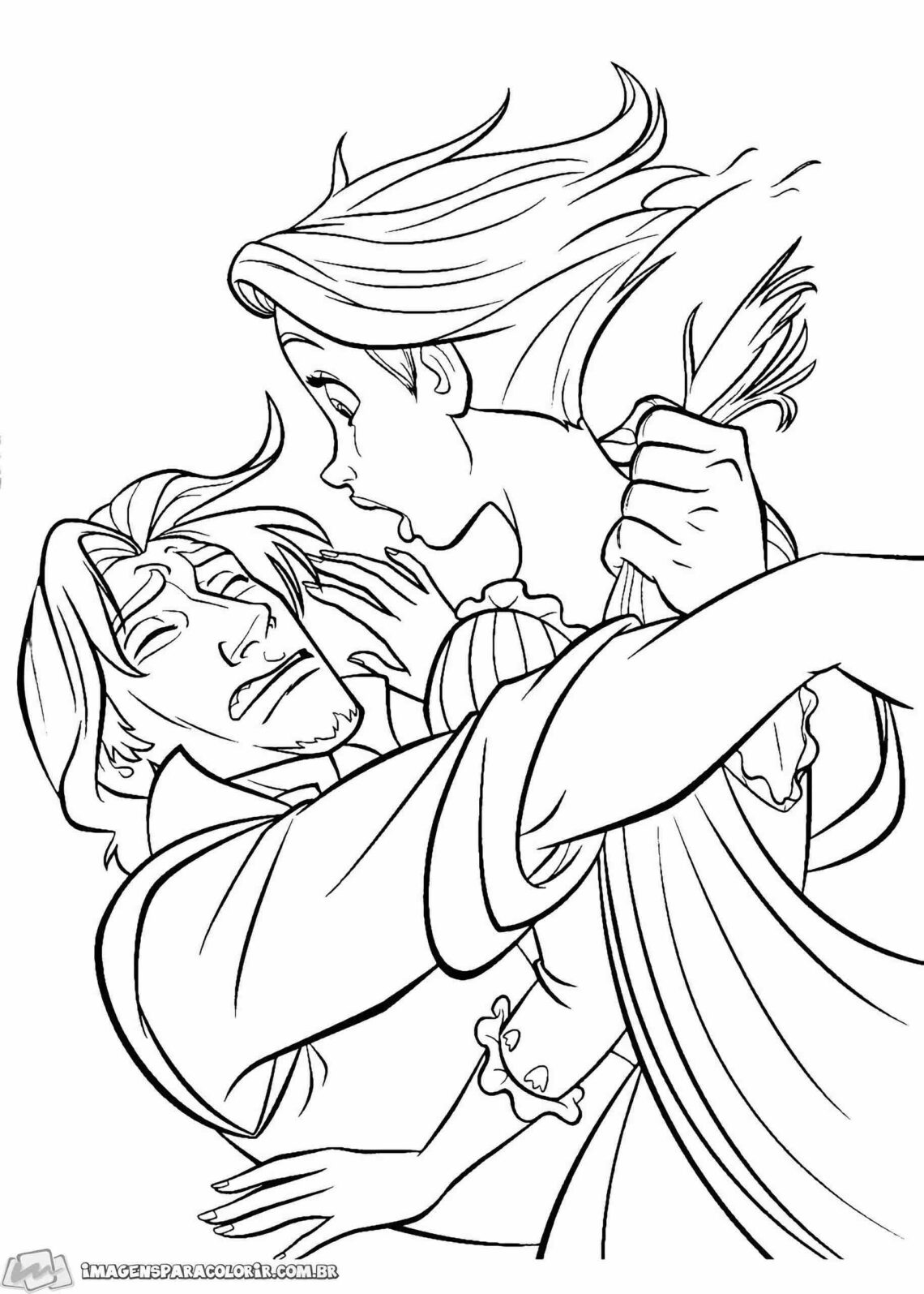 Rapunzel E Flynn Rider 06 Imagens Para Colorir 9506