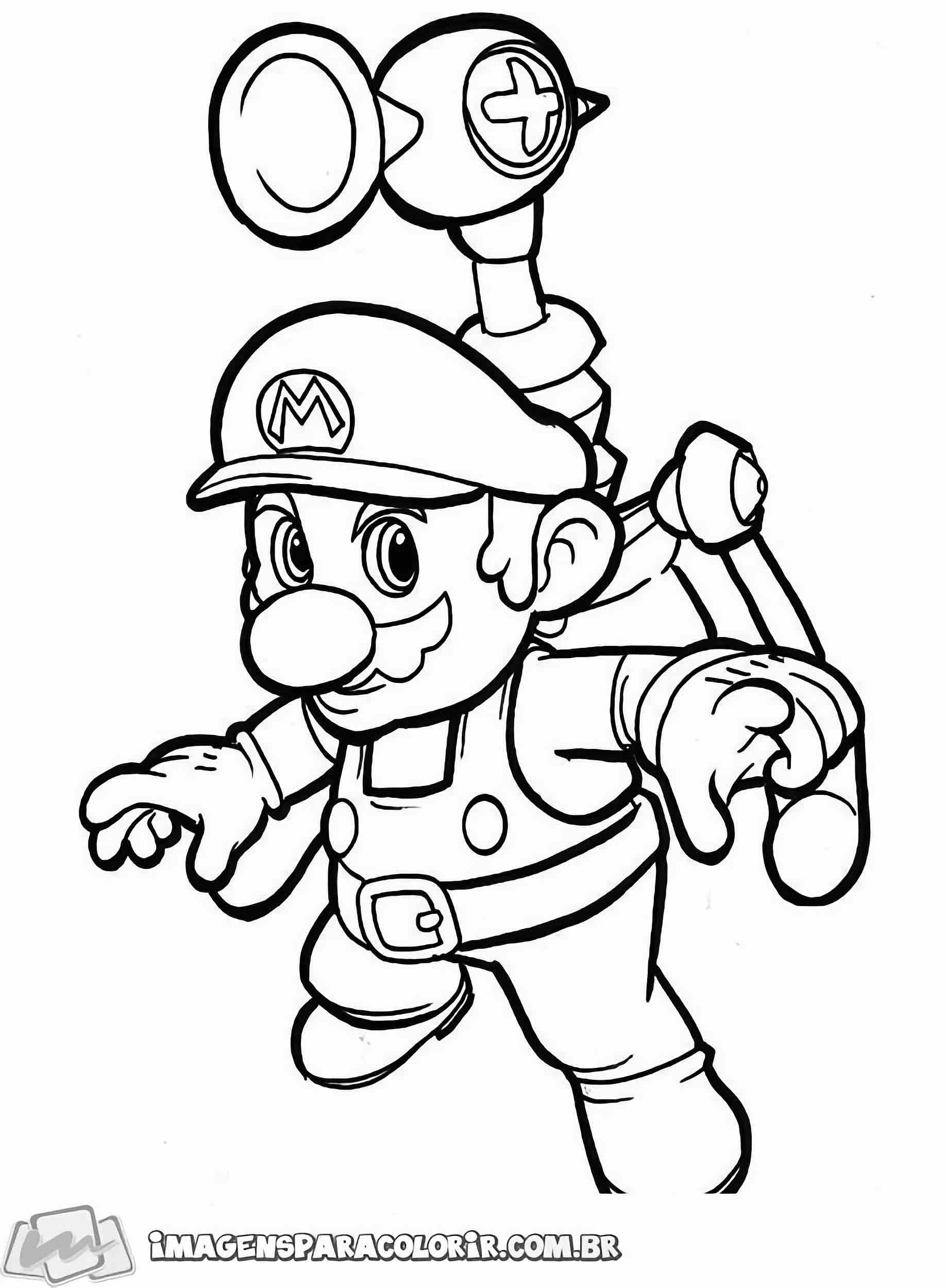 Super Mario – Para colorir – Imagens para Colorir