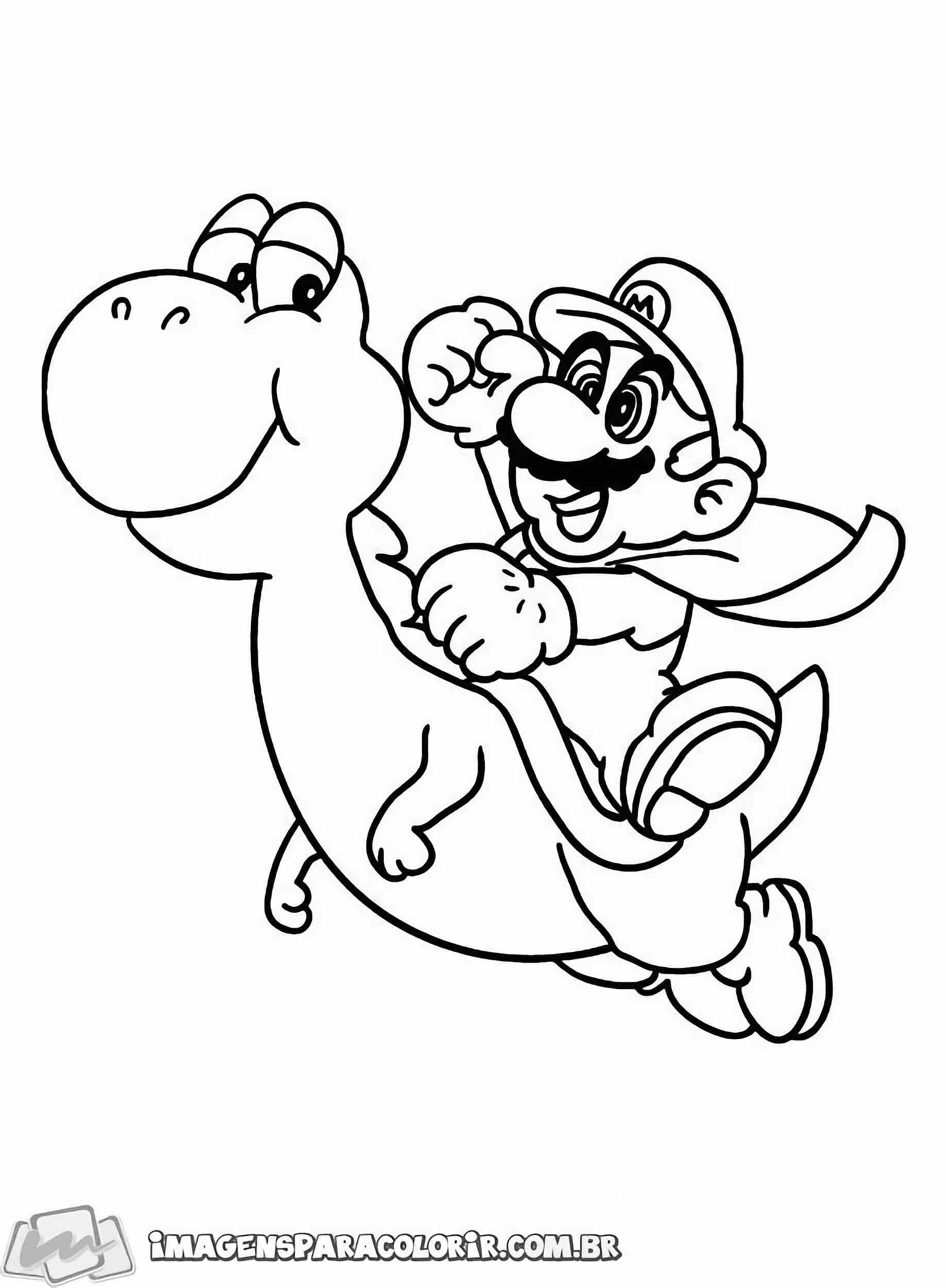 Super Mario – Para colorir – Imagens para Colorir